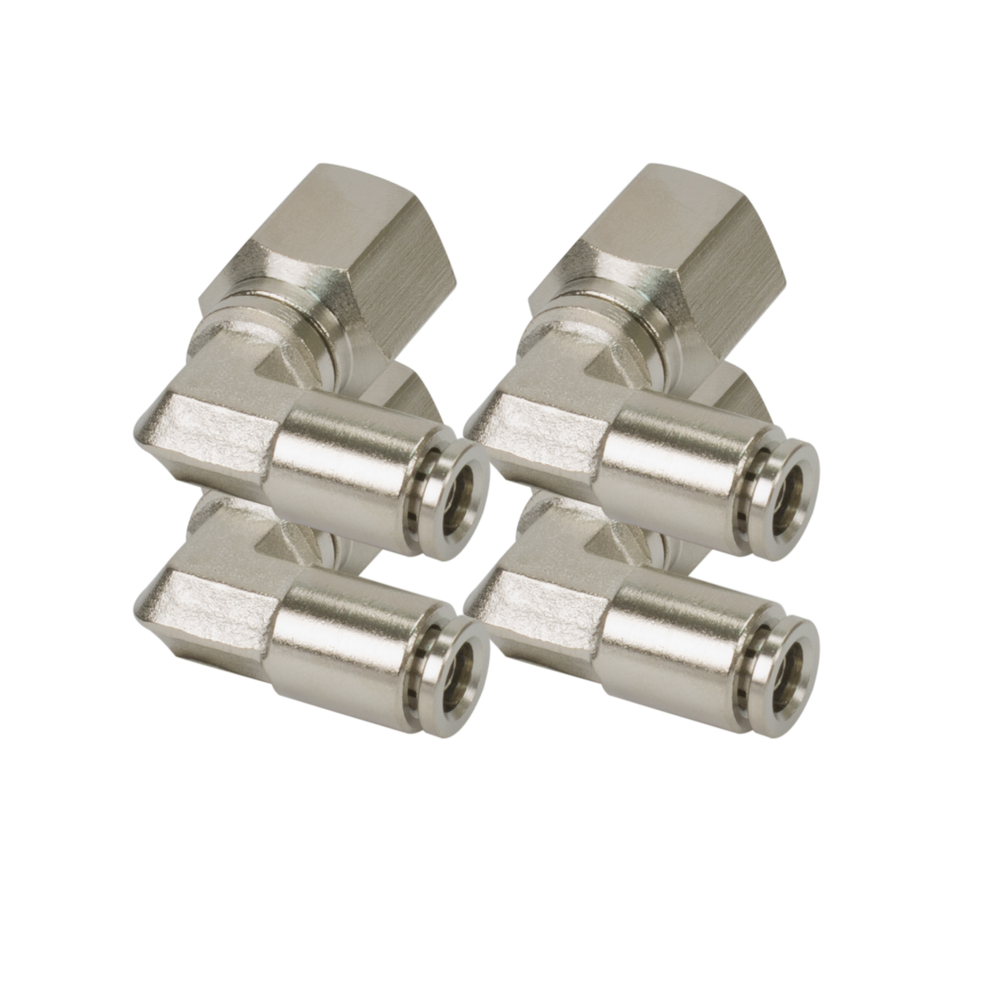 Viair 90 Degree Swivel Elbow PTC Fitting - 3/8in. NPT, Nickel-Plated Brass, 200 PSI, Model# 11464